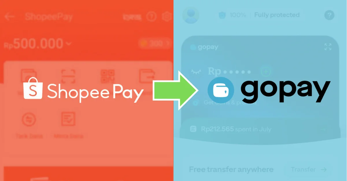 cara transfer shopeepay ke gopay