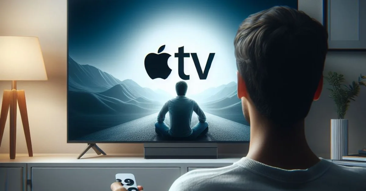 orang sedang menonton apple tv
