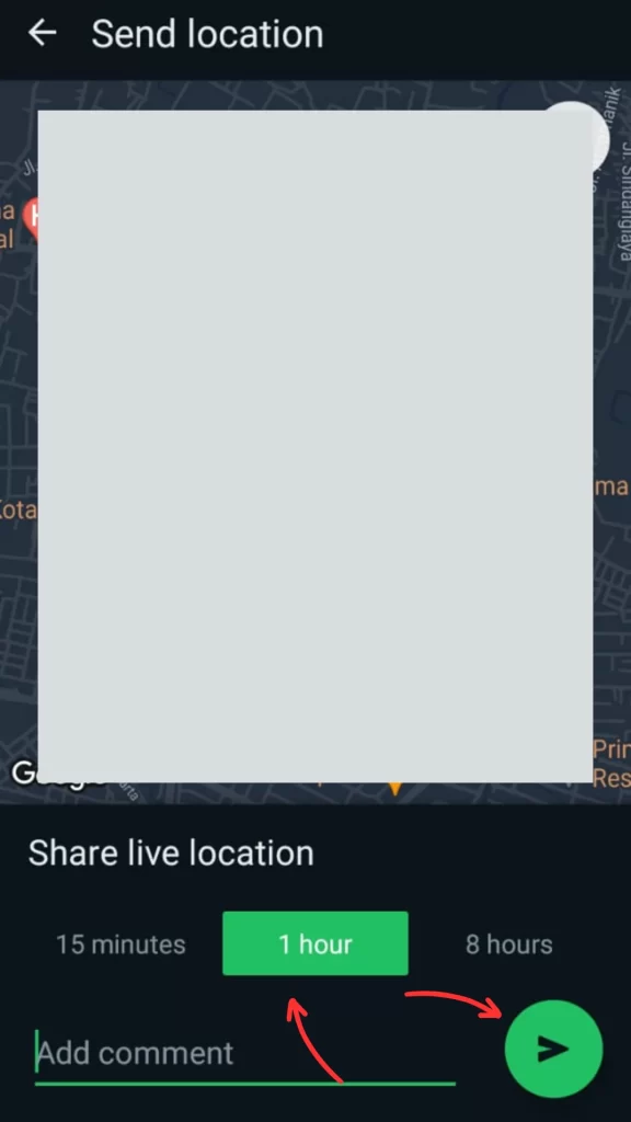 durasi share live location