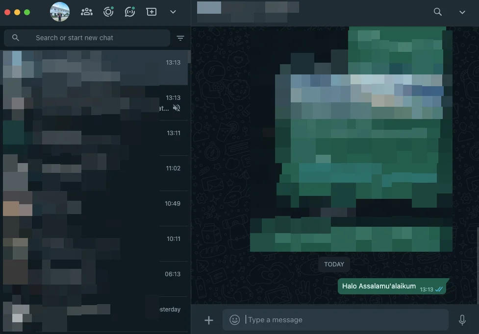 pilih pesan wa yang ingin diubah