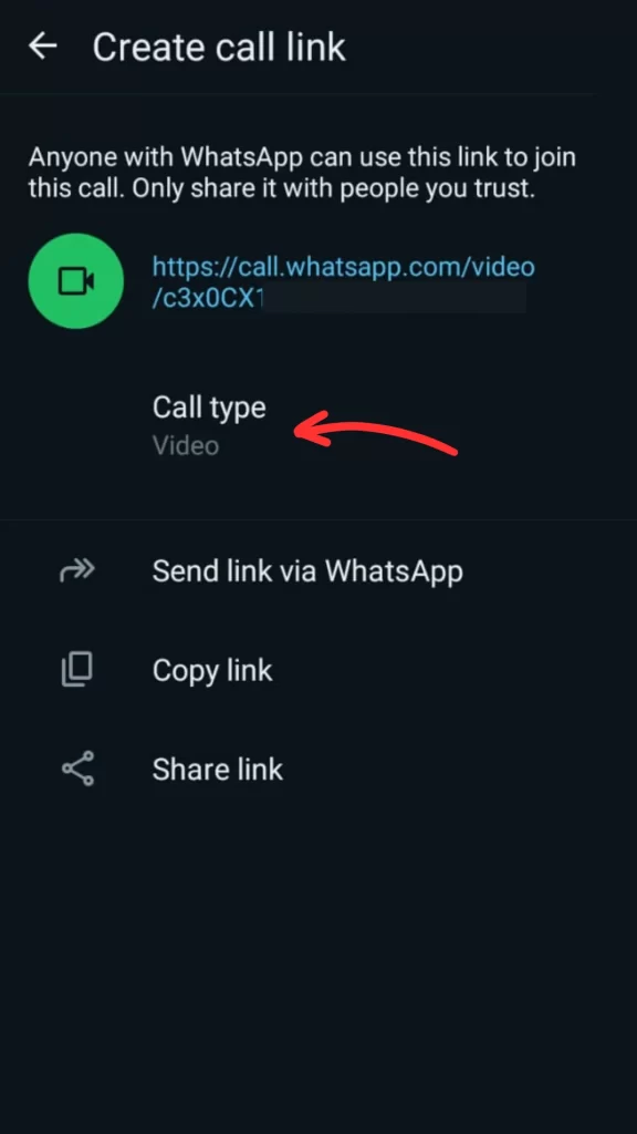 tipe panggilan di wa